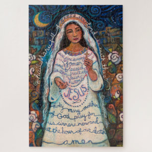 Hail Mary Gebet kontemplativen Puzzle