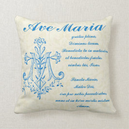 Hail Mary Gebet Religiöse Ave Maria Latein Kissen