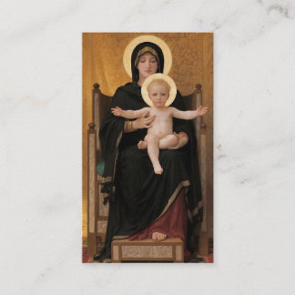 Hail Mary Latin und English Praetkarte Visitenkarte