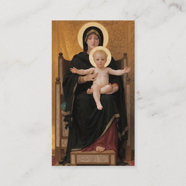 Hail Mary Latin und English Praetkarte Visitenkarte (Vorderseite)