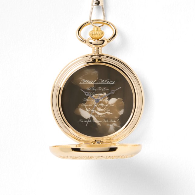 Hail Mary Prayer Armbanduhr (Vorderseite)