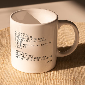 Hail Mary Prayer Mug Kaffeetasse