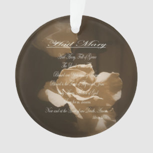 Hail Mary Prayer Ornament