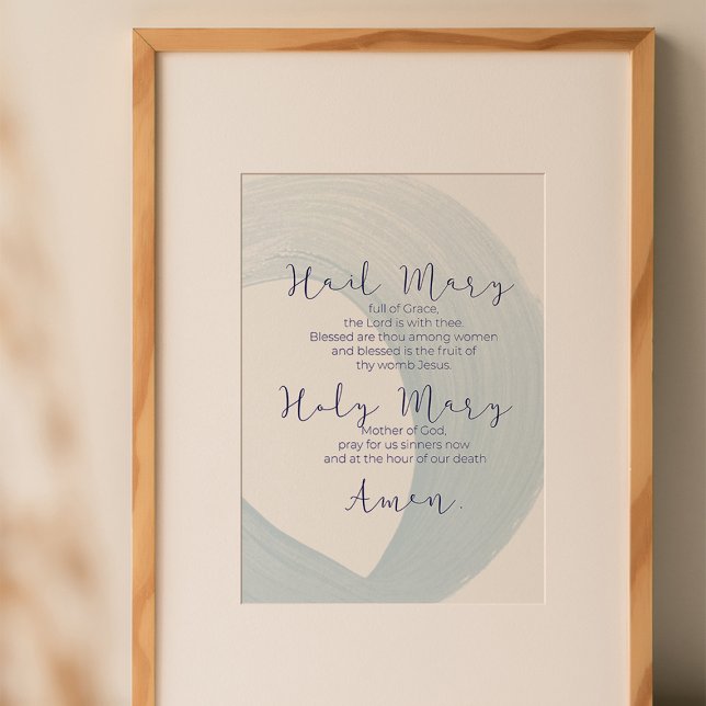Hail Mary Prayer Wall Art Poster (Von Creator hochgeladen)