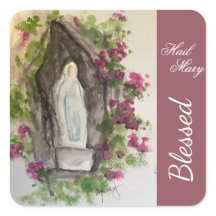 Hail Mary Square Sticker