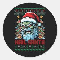 Hail Santa Heavy Metal Headbanger Uganda Weihnacht