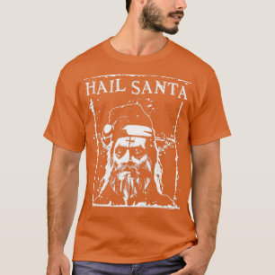 Hail Santa Heavy Metal Headbanger Ugge Weihnachten T-Shirt