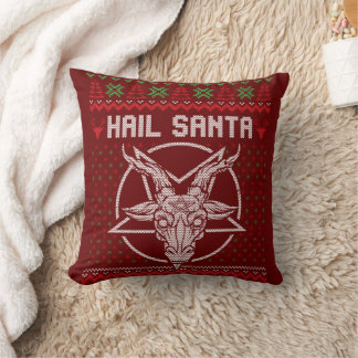 Hail Santa Ugly Festive Graphic Kissen