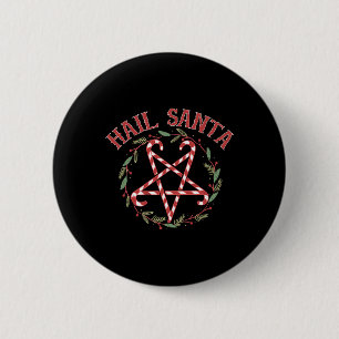 Hail Santa Weihnachts-Krampus-Bekleidung Button