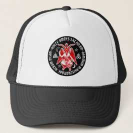 Hail Satan - 666 Cross Cap - Antichrist Truckercap Truckerkappe