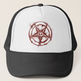 Hail Satan - 666 Cross Cap - Antichrist Truckercap Truckerkappe