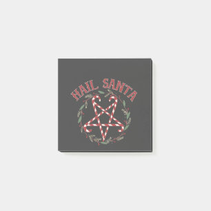 Hail Satan Christmas Krampus Xmas Devil Candy Post-it Klebezettel