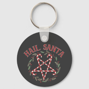Hail Satan Christmas Krampus Xmas Devil Candy Schlüsselanhänger