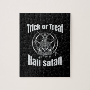 Hail Satan Pentagram Goat Halloween