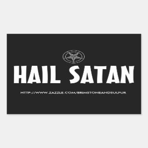 Hail Satan Rectangle Aufkleber