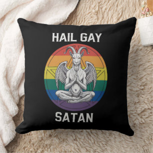 Hail Schwuler Satan Lustiger Gothischer Gothic Zie Kissen