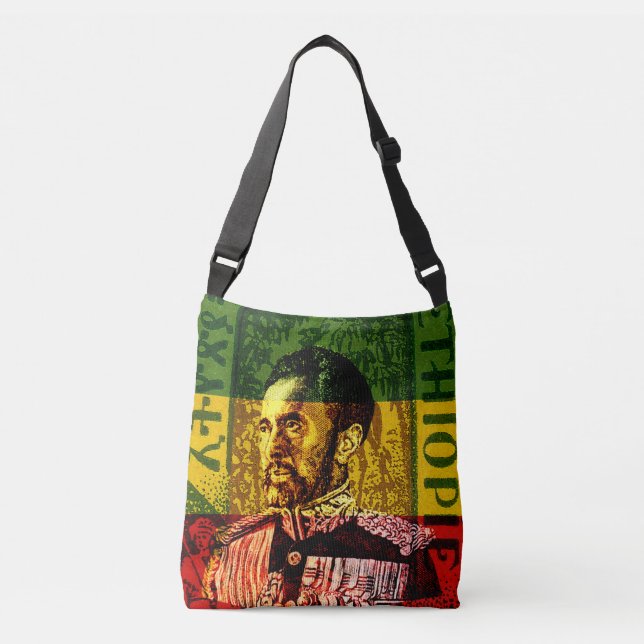 Haile Selassie Bag Tragetaschen Mit Langen Trägern (Vorderseite)