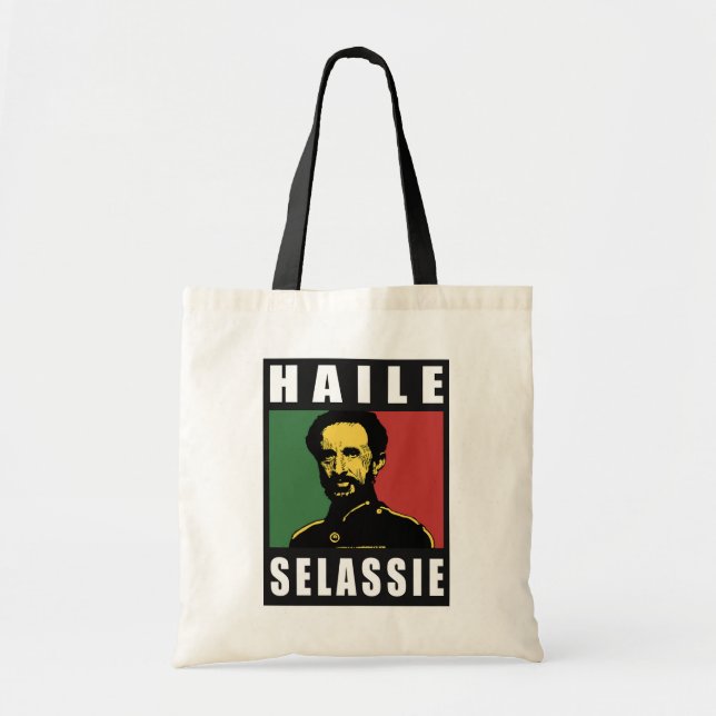 Haile Selassie Empereur - Reggae - Sac fourre-tout (Devant)