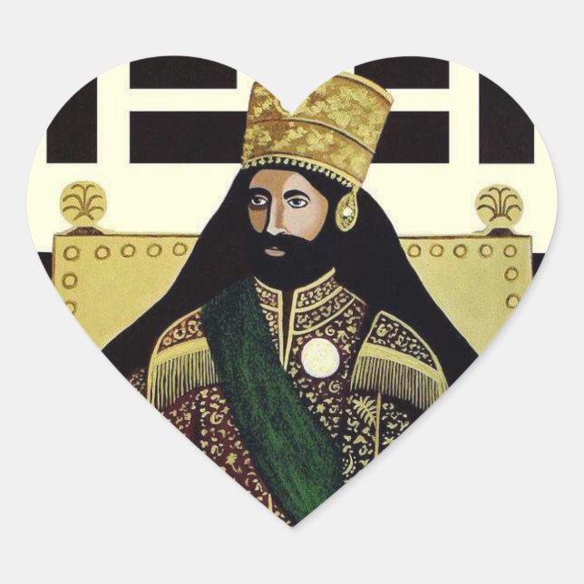 Haile Selassie Empire of Ethiopia Love Sticker (Devant)