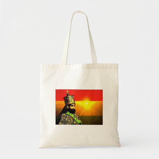 Haile Selassie Empire of Ethiopia Rastafari Bag Tragetasche (Vorne)