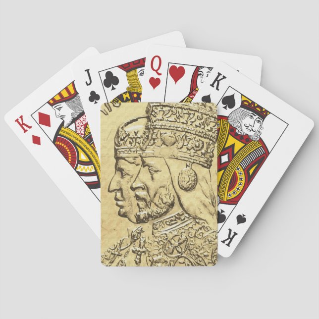 Haile Selassie Empress Menen Kartenspielen Spielkarten (Rückseite)