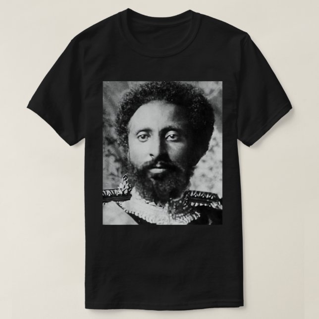Haile Selassie Ethiopie T-shirt (Design devant)