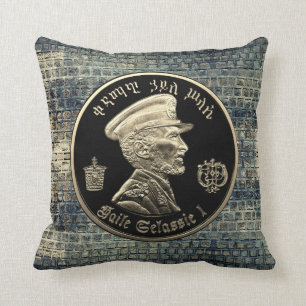 Haile Selassie - HIM - Jah Rastafari - Pillow Kissen