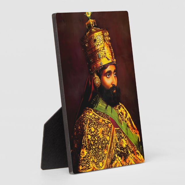 Haile Selassie HIM Jah Rastafari Rasta Roots Fotoplatte (Seite)