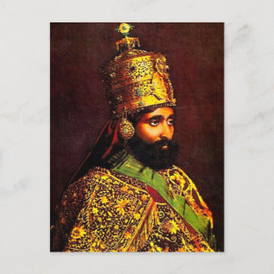 Haile Selassie - HIM - Rastafari - Carte postale