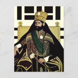 Haile Selassie - HIM - Rastafari - Carte postale