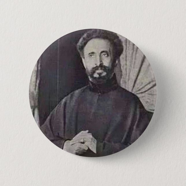 Haile Selassie I Button (Vorderseite)