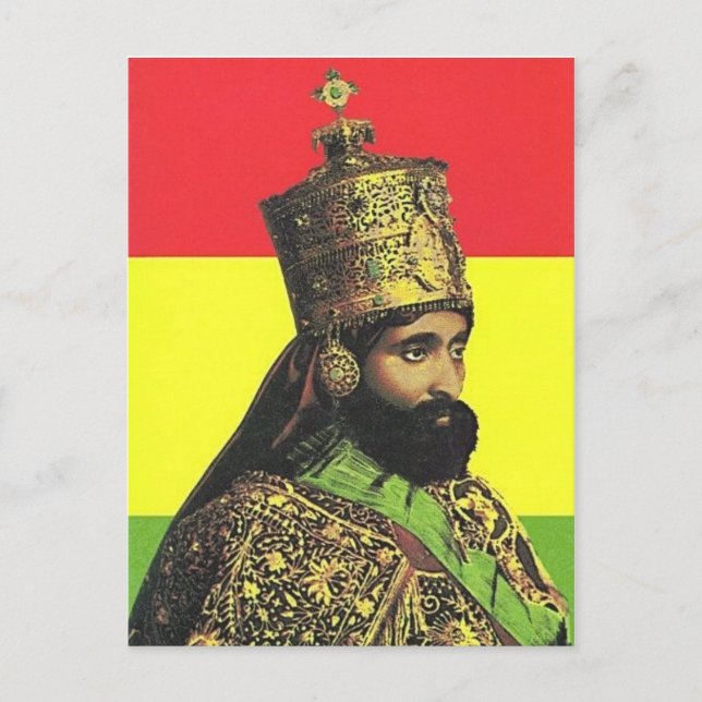 Haile Selassie I - HIM - Jah Rastafari - Carte pos (Devant)