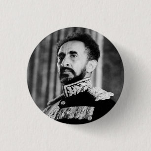 Haile Selassie - Jah - Messiah - Rastafari - Schal Button