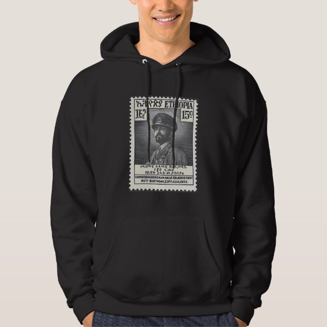 Haile Selassie - Jah Rastafari Rasta Reggae Hoodie (Vorderseite)