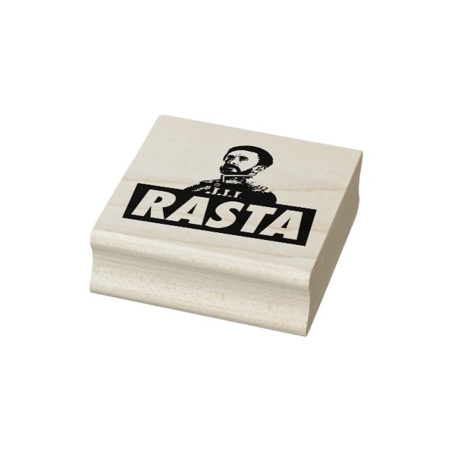 Haile Selassie Jah Rastafari Rasta Roots Stamp Gummistempel (Stempel)