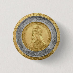 Haile Selassie Jah Rastafari Reggae Rasta Roots  Button