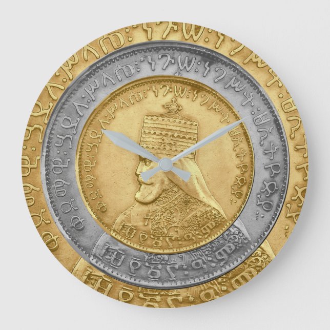 Haile Selassie Jah Rastafari Reggae Rasta Roots  Große Wanduhr (Vorderseite)