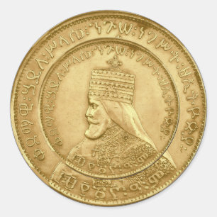 Haile Selassie Jah Rastafari Reggae Rasta Roots Runder Aufkleber