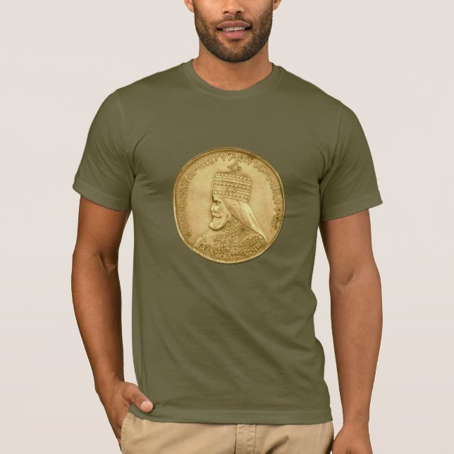 Haile Selassie Jah Rastafari Reggae Rasta Roots  T-Shirt (Vorderseite)