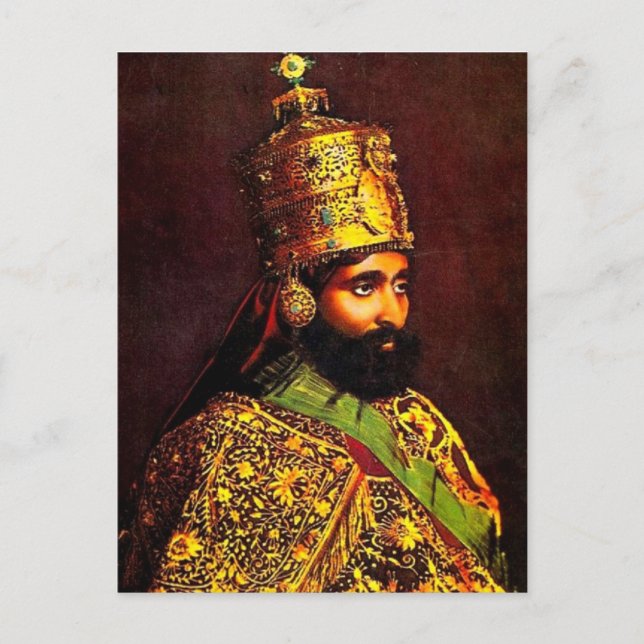 Haile Selassie - LUI - Rastafari - Carte postale (Devant)