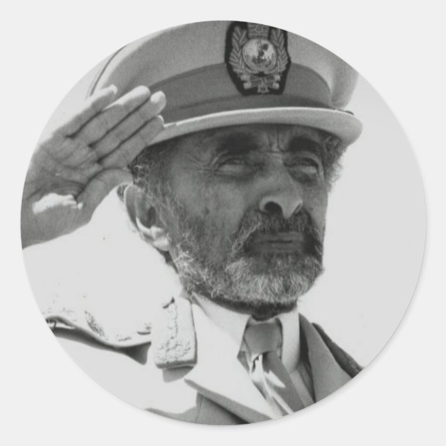 Haile Selassie - Messiah - Jah Rastafari Sticker (Devant)