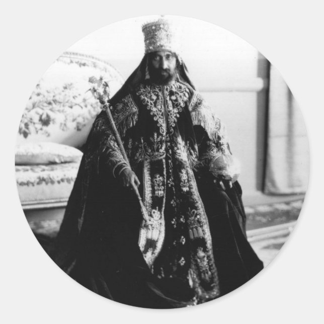 Haile Selassie - Messiah - Jah Rastafari Sticker (Devant)