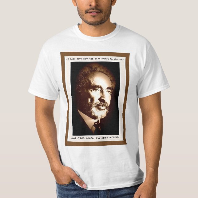 Haile Selassie Porträt-Shirt T-Shirt (Vorderseite)
