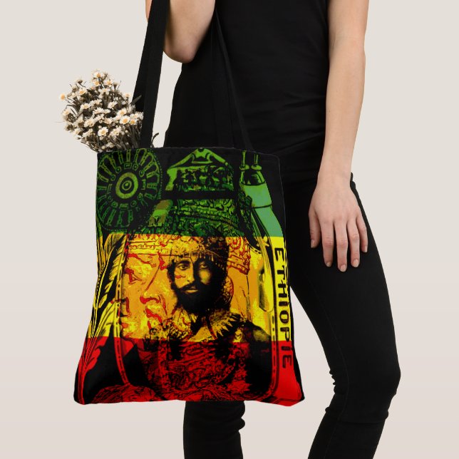 Haile Selassie Rastafarian Querleichensack Tasche (Von Nahem)