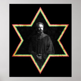 Haile Selassie Star von David Poster