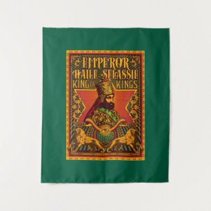 Haile Selassie Wandkunst Jah Rastafari Reggae Root Wandteppich