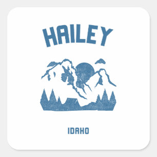 Hailey - Idaho Quadratischer Aufkleber