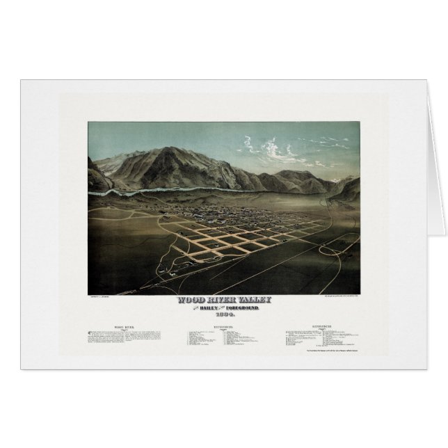 Hailey - rivière en bois, carte panoramique (Devant horizontal)