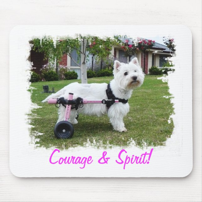 Hailey Westie Mausunterlage Mousepad (Vorne)
