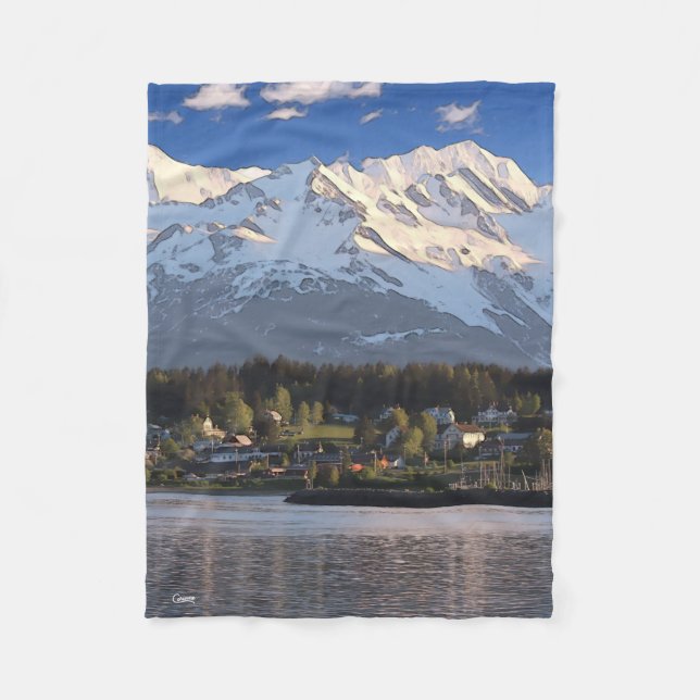 Haines, Alaska - Petite couverture en polaire (Devant)